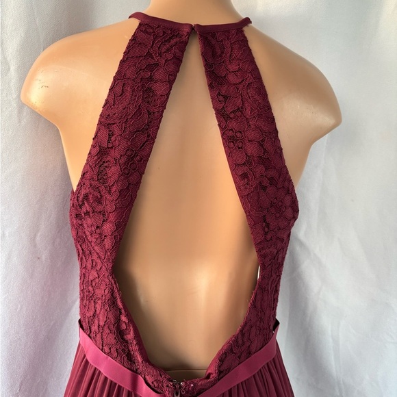 David's Bridal Wine A-Line Skirt - Picture 6 of 15